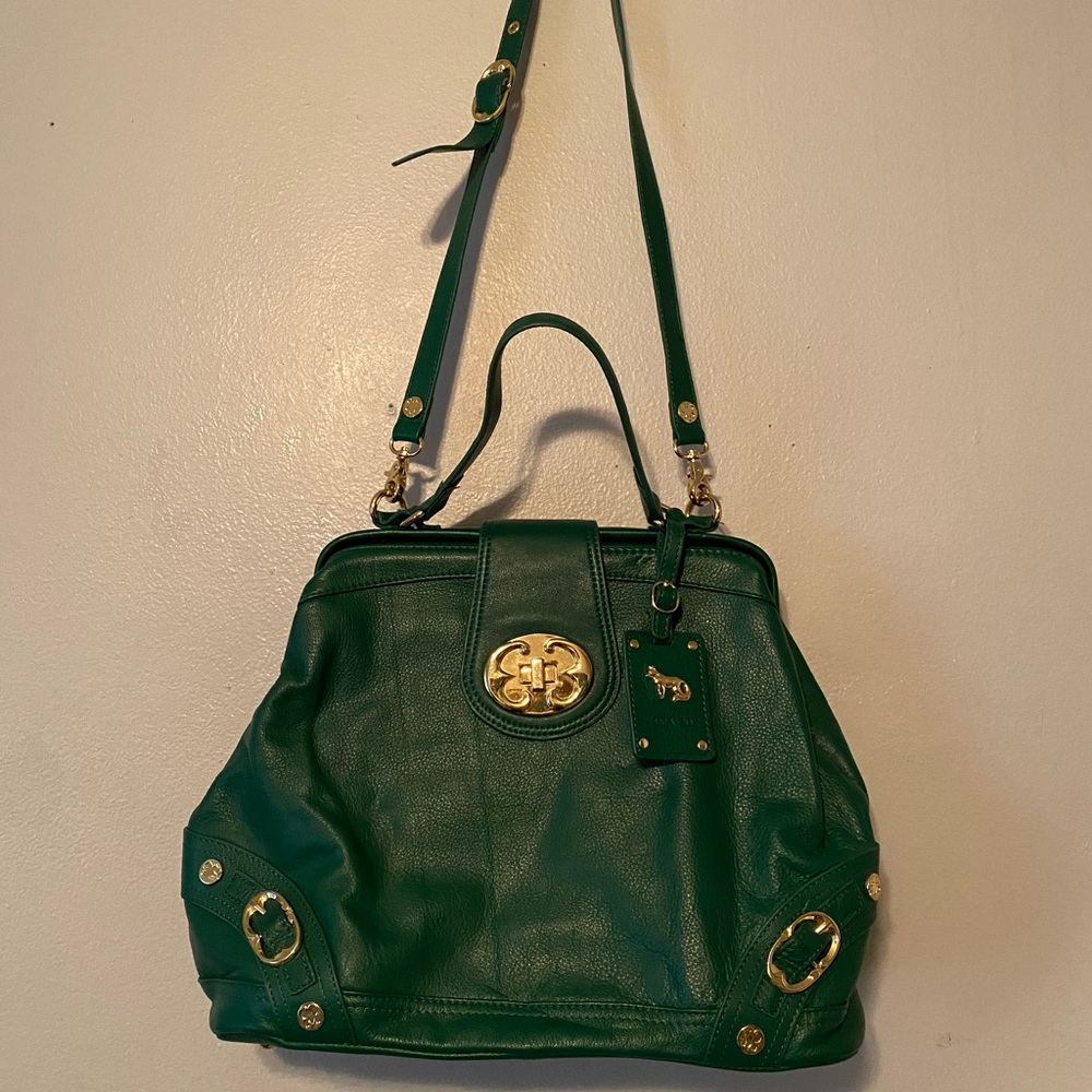 Emma Fox Lg Green Satchel